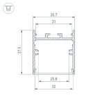Алюминиевый профиль Arlight SL-LINE-3638-LW-3000 WHITE 043975