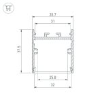 Алюминиевый профиль Arlight SL-LINE-3638-LW-3000 WHITE 043975(1)