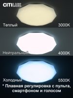 Потолочная люстра Citilux Астрон CL733680G