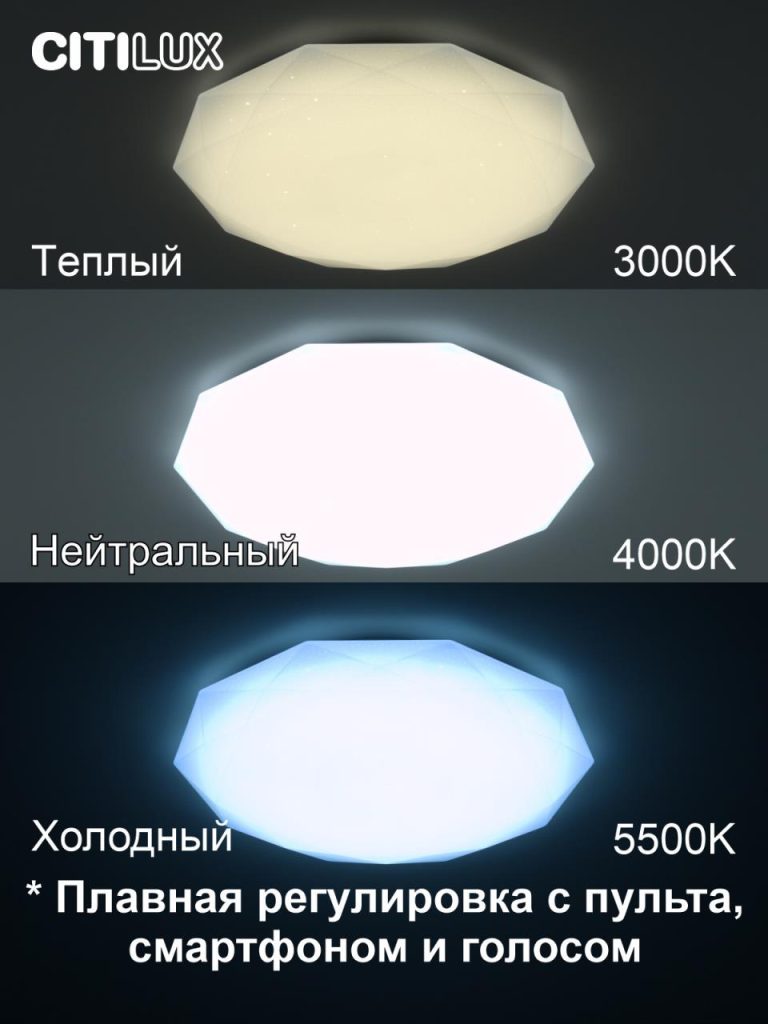 Потолочная люстра Citilux Астрон CL733680G