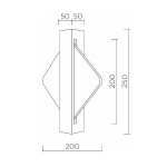Настенный светильник LED4U L7367-2 BS