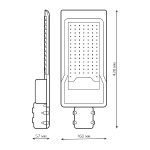 Уличный светодиодный консольный светильник Gauss Avenue 629534300