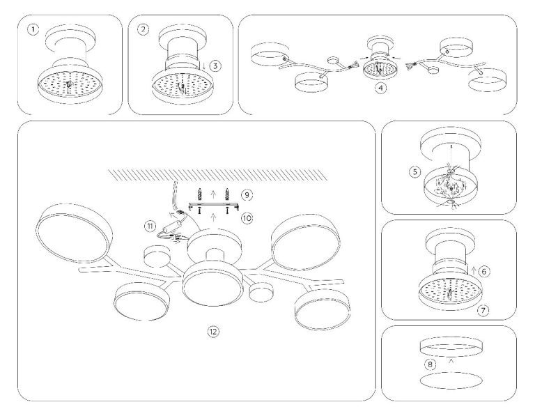 Потолочная люстра Ambrella Light Comfort LineTech FL4834