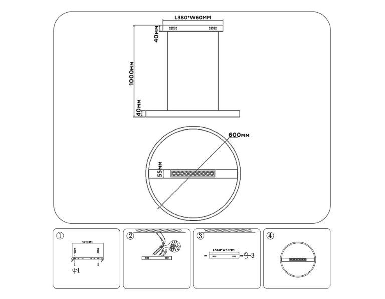 Подвесная люстра Ambrella Light Comfort LineTech FL51489