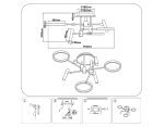 Потолочная люстра Ambrella Light Comfort LineTech FL51646