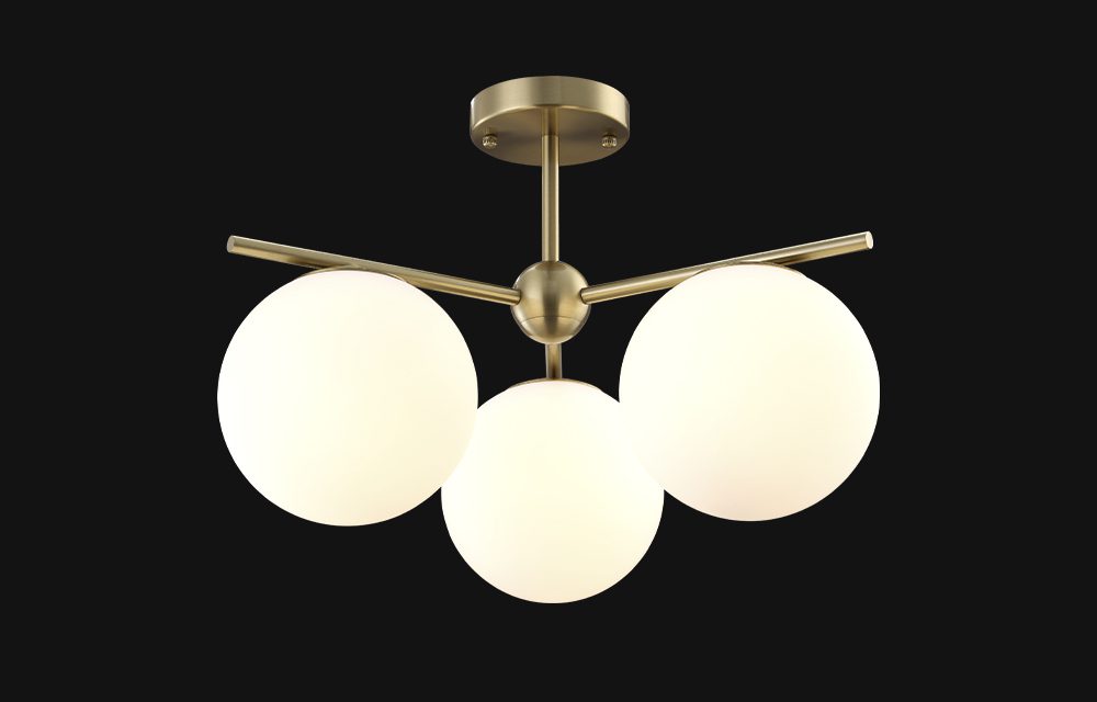 Люстра на штанге Crystal Lux FELIZ SP-PL3 BRONZE/WHITE Люстра на штанге Crystal Lux FELIZ SP-PL3 BRONZE/WHITE