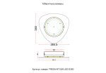 Настенный светильник Crystal Lux FRESA AP10W LED D380WHITE