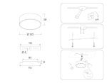 Потолочный светильник Ambrella Light Orbital Air Alum FV5511