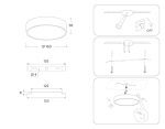 Потолочный светильник Ambrella Light Orbital Air Alum FV5517