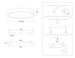 Потолочный светильник Ambrella Light Orbital Air Alum FV5519