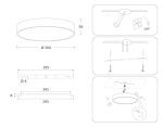 Потолочный светильник Ambrella Light Orbital Air Alum FV5523