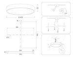 Потолочный светильник Ambrella Light Orbital Air Alum FV5529