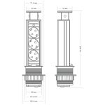 Блок розеток 105S Mebax 00-00001167