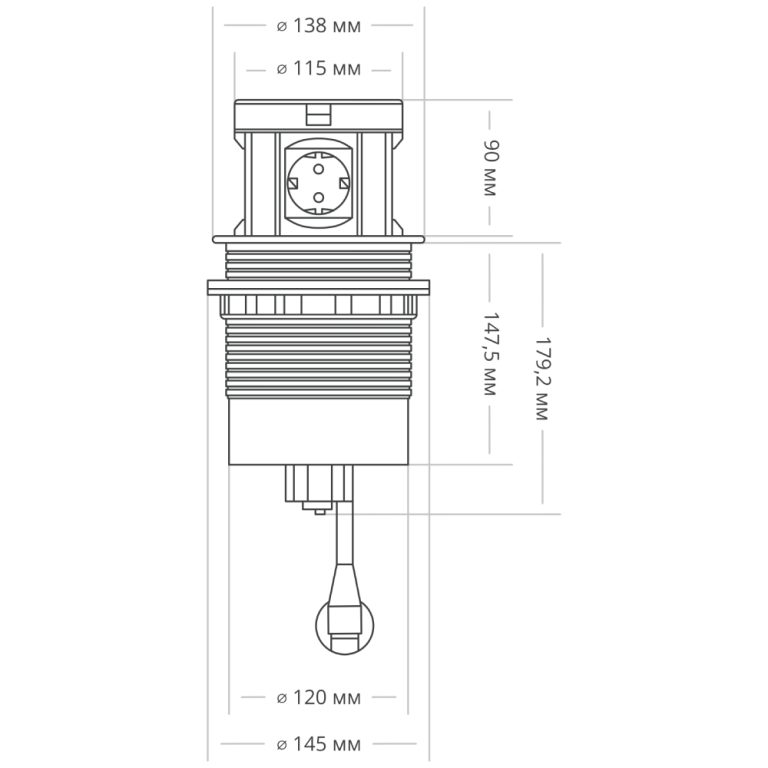 Блок розеток 107J (4 секции, 2 USB и RJ-45) Mebax 00-00001172
