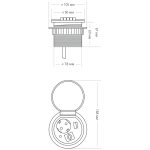 Блок розеток 51 (1 секция и 2 USB) Mebax 00-00000827