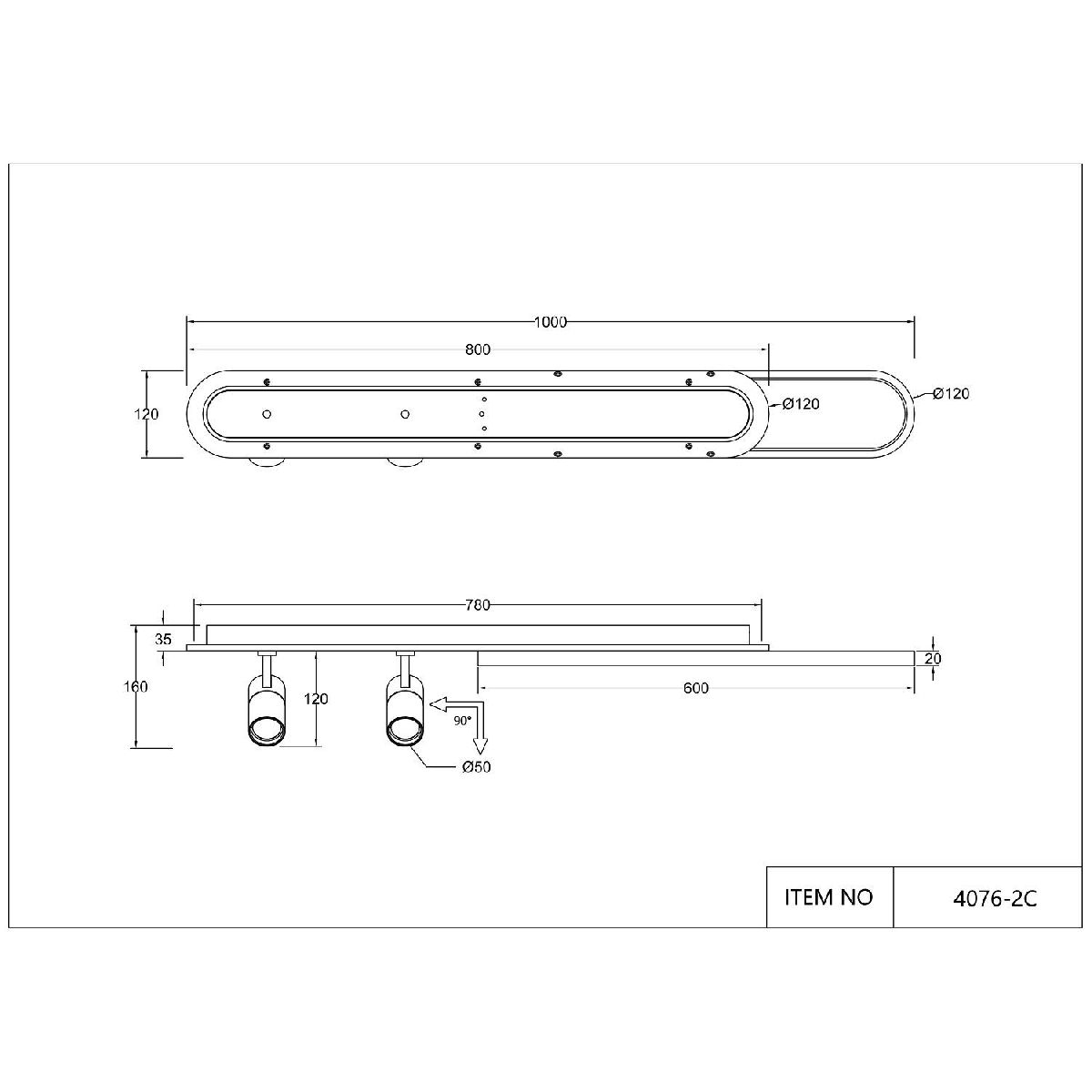 Настенно-потолочный светильник Favourite Planar 4076-2C Настенно-потолочный светильник Favourite Planar 4076-2C