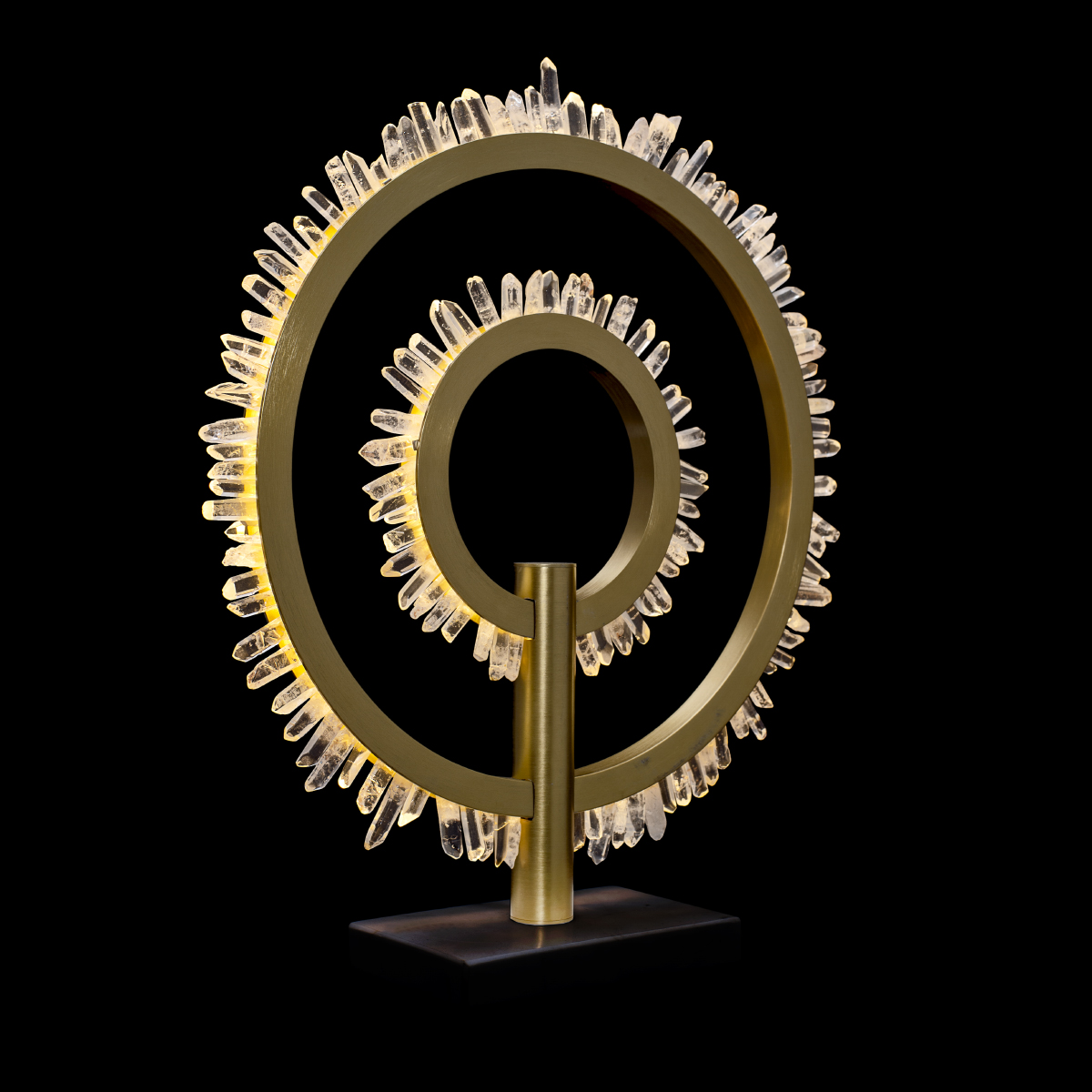 Настольная лампа Delight Collection Quartz Halo MT20020154-2A satin gold Настольная лампа Delight Collection Quartz Halo MT20020154-2A satin gold
