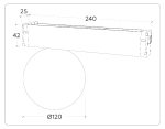 Трековый магнитный светильник Ambrella Light Magnetic 220V GL1371