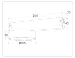 Трековый магнитный светильник Ambrella Light Magnetic 220V GL1381