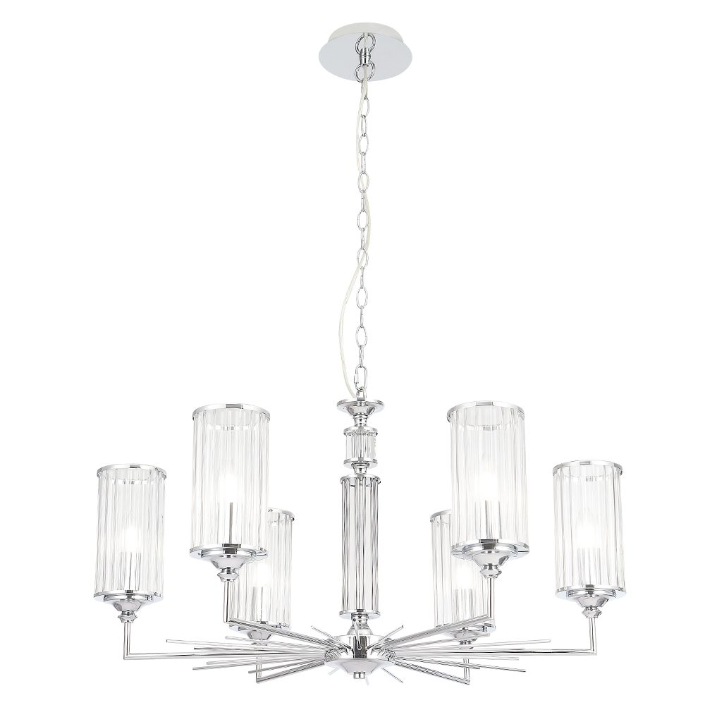 Подвесная люстра Crystal Lux GLORIA SP6 CHROME Подвесная люстра Crystal Lux GLORIA SP6 CHROME