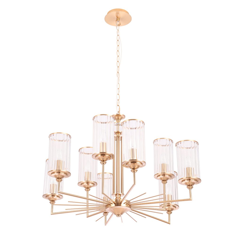 Подвесная люстра Crystal Lux GLORIA SP9 BRASS Подвесная люстра Crystal Lux GLORIA SP9 BRASS
