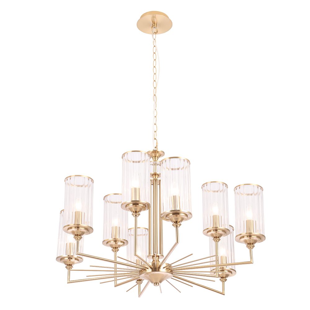 Подвесная люстра Crystal Lux GLORIA SP9 BRASS Подвесная люстра Crystal Lux GLORIA SP9 BRASS
