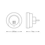 Сетевой адаптер ночник Gauss NS001
