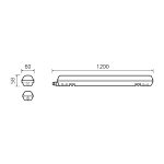 Линейный потолочный светильник Gauss Evo 864424236-S