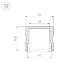 Профиль Arlight ARH-LINE-1715-2000 ANOD GOLD 039988