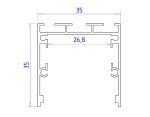 Алюминиевый профиль Ambrella Light Profile System GP2550BK