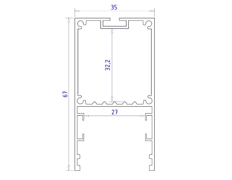 Алюминиевый профиль Ambrella Light Profile System GP3000BK