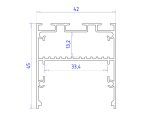 Алюминиевый профиль Ambrella Light Profile System GP3050BK