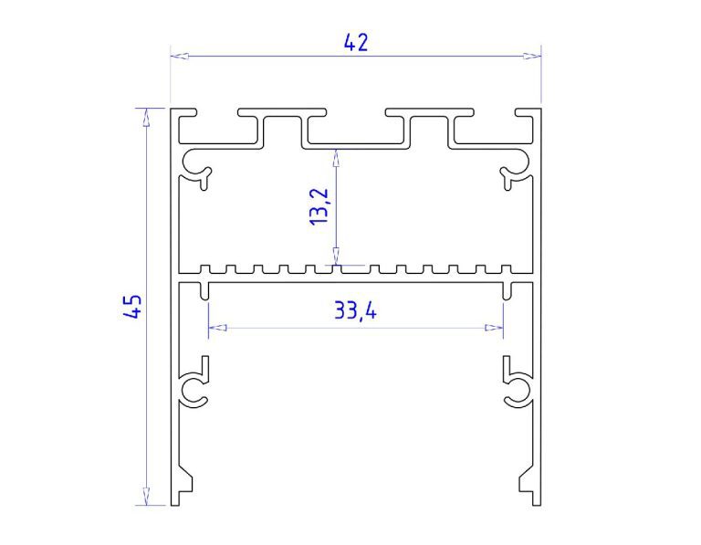 Алюминиевый профиль Ambrella Light Profile System GP3050BK