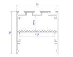 Алюминиевый профиль Ambrella Light Profile System GP3100BK