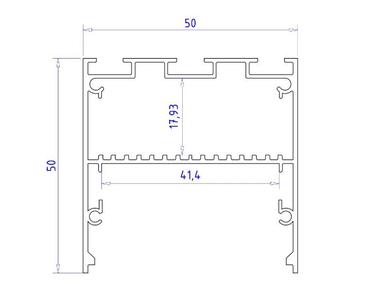 Алюминиевый профиль Ambrella Light Profile System GP3100BK