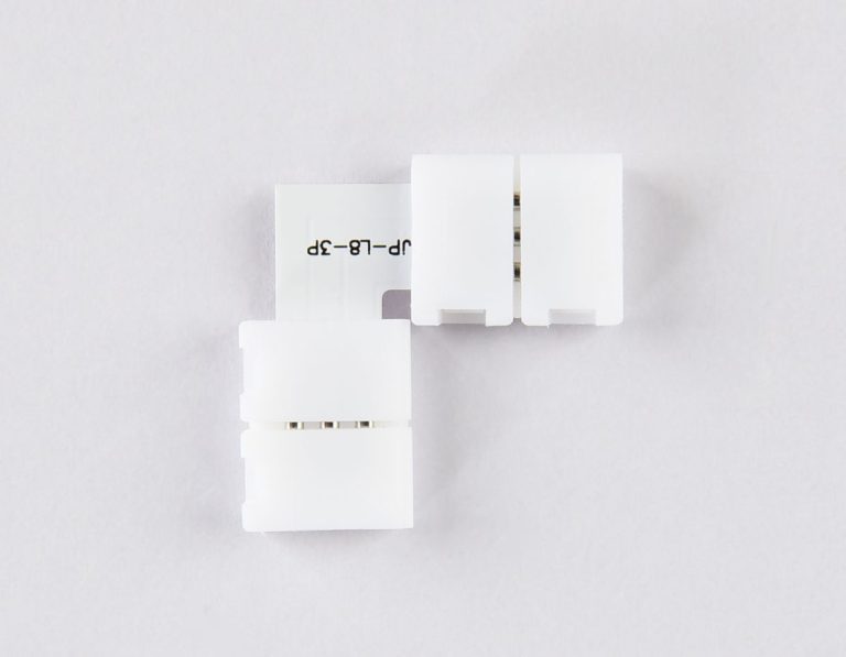 Соединитель угловой L для светодиодной ленты 2835 12/24V (3 конт.) GS6601 (10шт) Ambrella Light Illumination GS6601