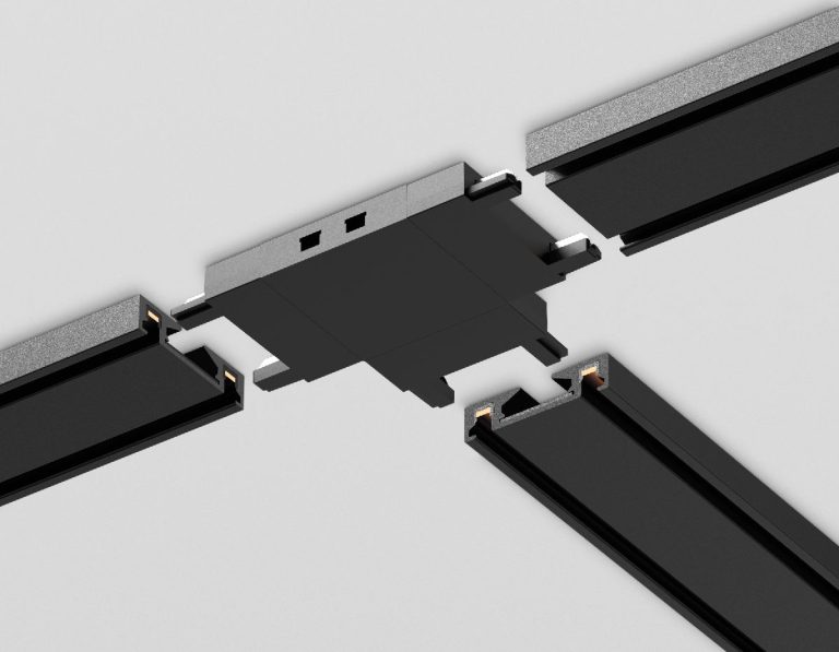 Коннектор T-образный для шинопровода Ambrella Light Magnetic Ultra Slim Track System GV1122