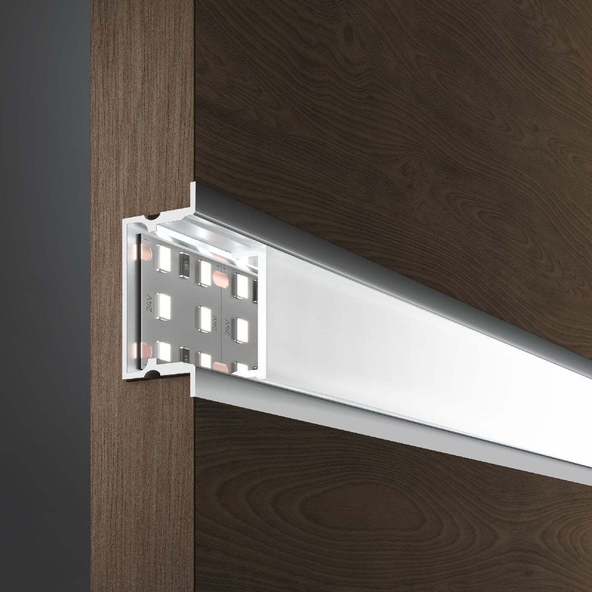 Встраиваемый профиль для трехрядной LED ленты Elektrostandard LL-2-ALP019 4690389193286 a062732 Встраиваемый профиль для трехрядной LED ленты Elektrostandard LL-2-ALP019 4690389193286 a062732