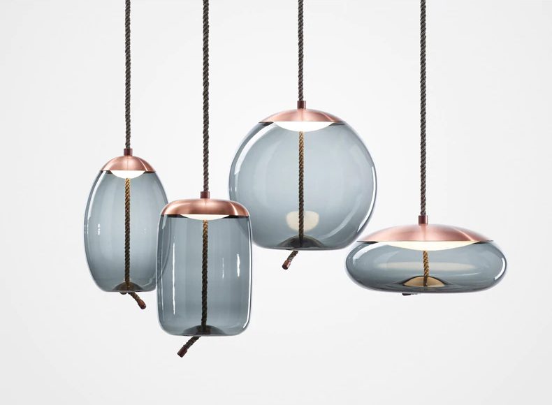 Подвесной светильник Delight Collection Knot 9966P/C copper/blue Подвесной светильник Delight Collection Knot 9966P/C copper/blue