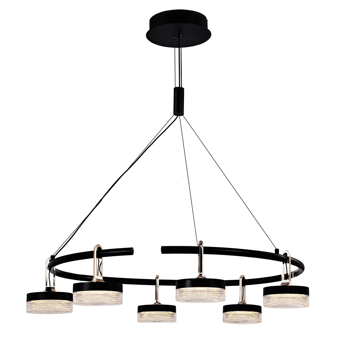 Подвесная люстра Delight Collection P0855-6C black Подвесная люстра Delight Collection P0855-6C black