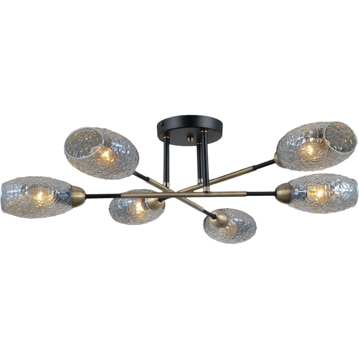 Люстра на штанге Illumico IL0255-6CSQ-79 BK AB Люстра на штанге Illumico IL0255-6CSQ-79 BK AB