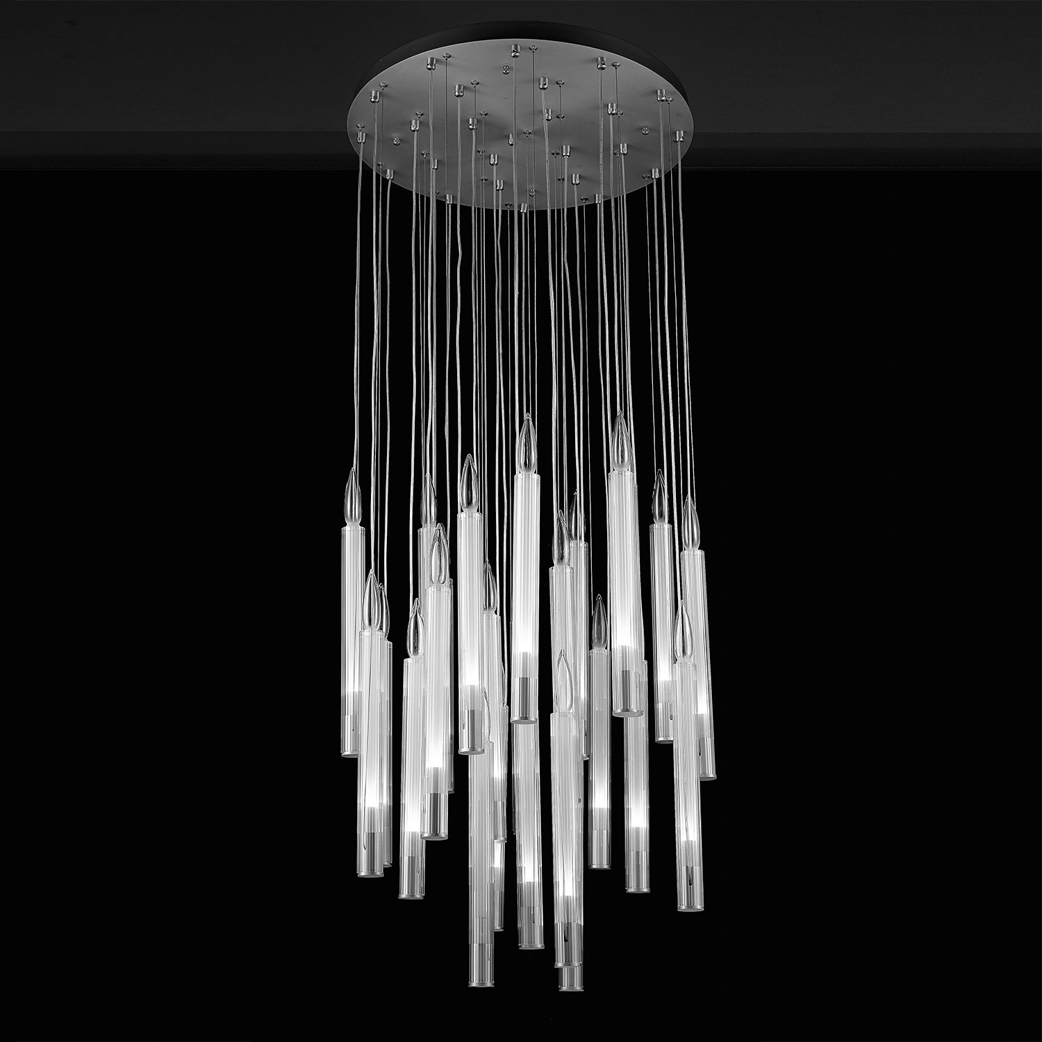 Подвесной светильник Delight Collection Candle P68094-25 chrome Подвесной светильник Delight Collection Candle P68094-25 chrome