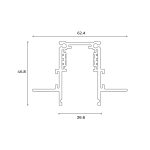 Шинопровод магнитный встраиваемый Hesby Lighting ElDeko HSBL_0184