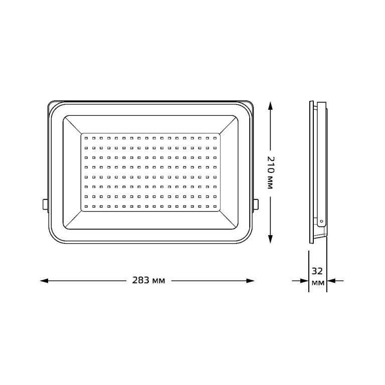 Прожектор светодиодный Gauss Qplus 100W 6500К 690511100