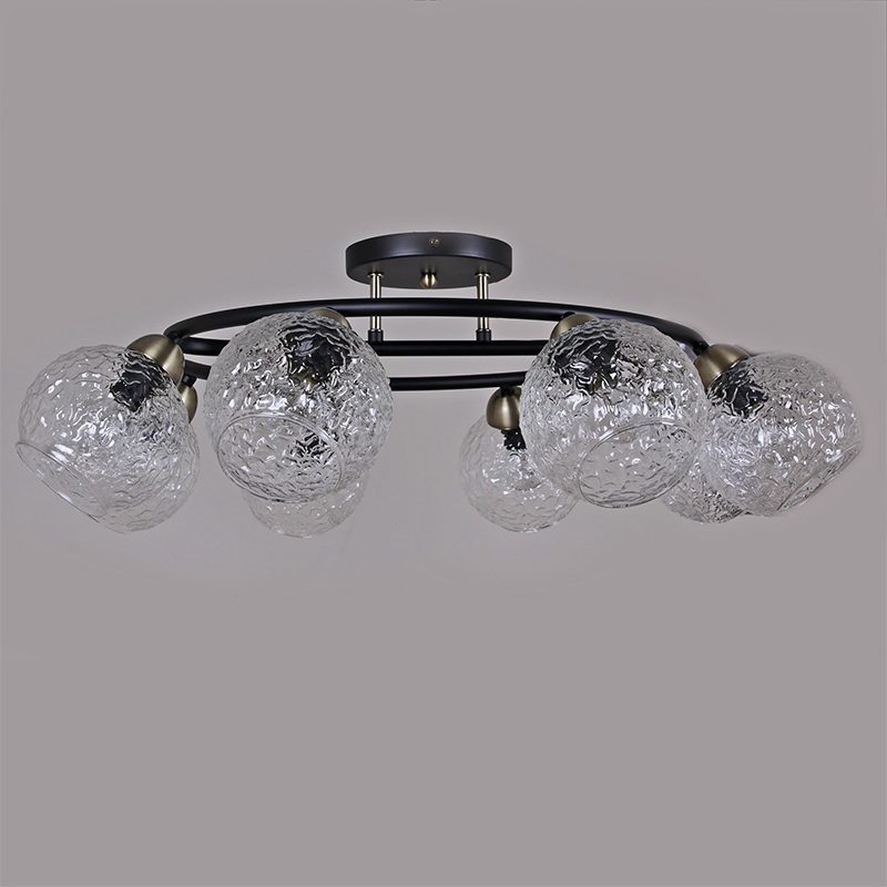 Люстра на штанге Illumico IL0296-8CSQ-79 BK AB Люстра на штанге Illumico IL0296-8CSQ-79 BK AB