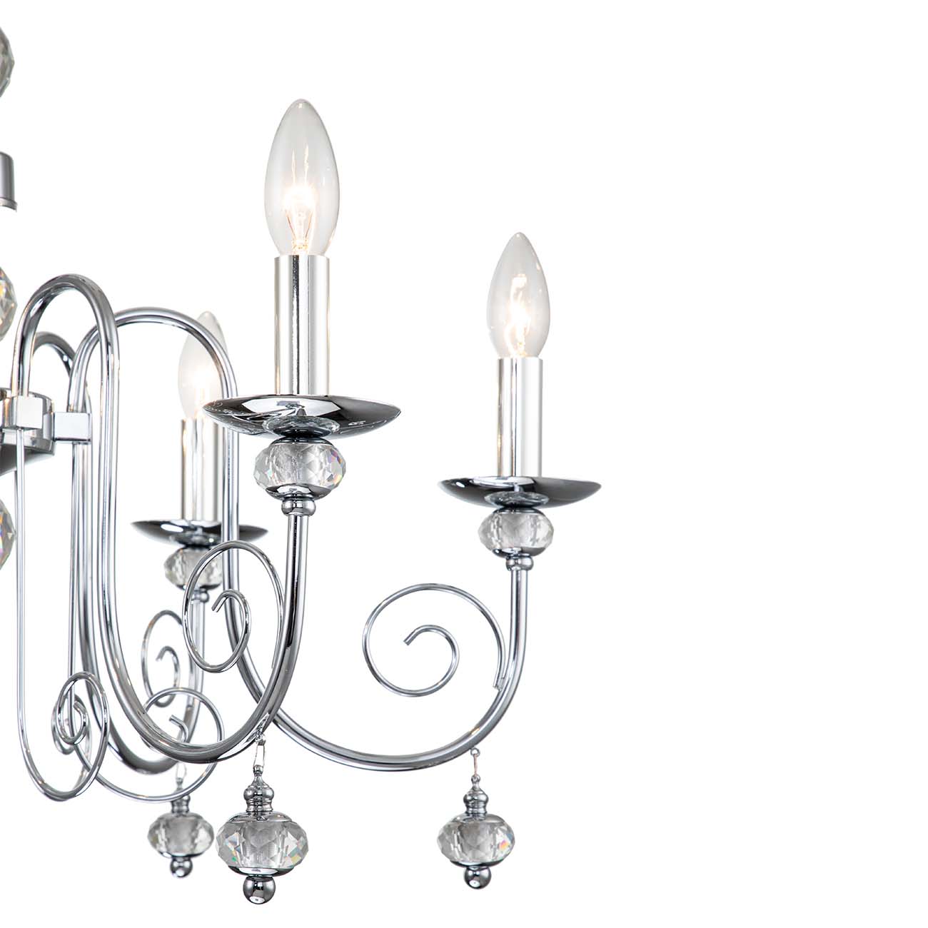 Подвесная люстра Escada Shine 678/6PL Chrome Подвесная люстра Escada Shine 678/6PL Chrome