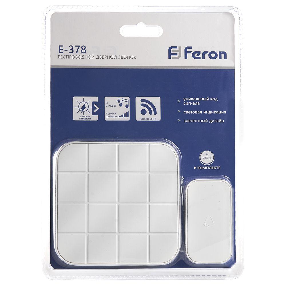 Звонок беспроводной Feron E-378 41434 Звонок беспроводной Feron E-378 41434