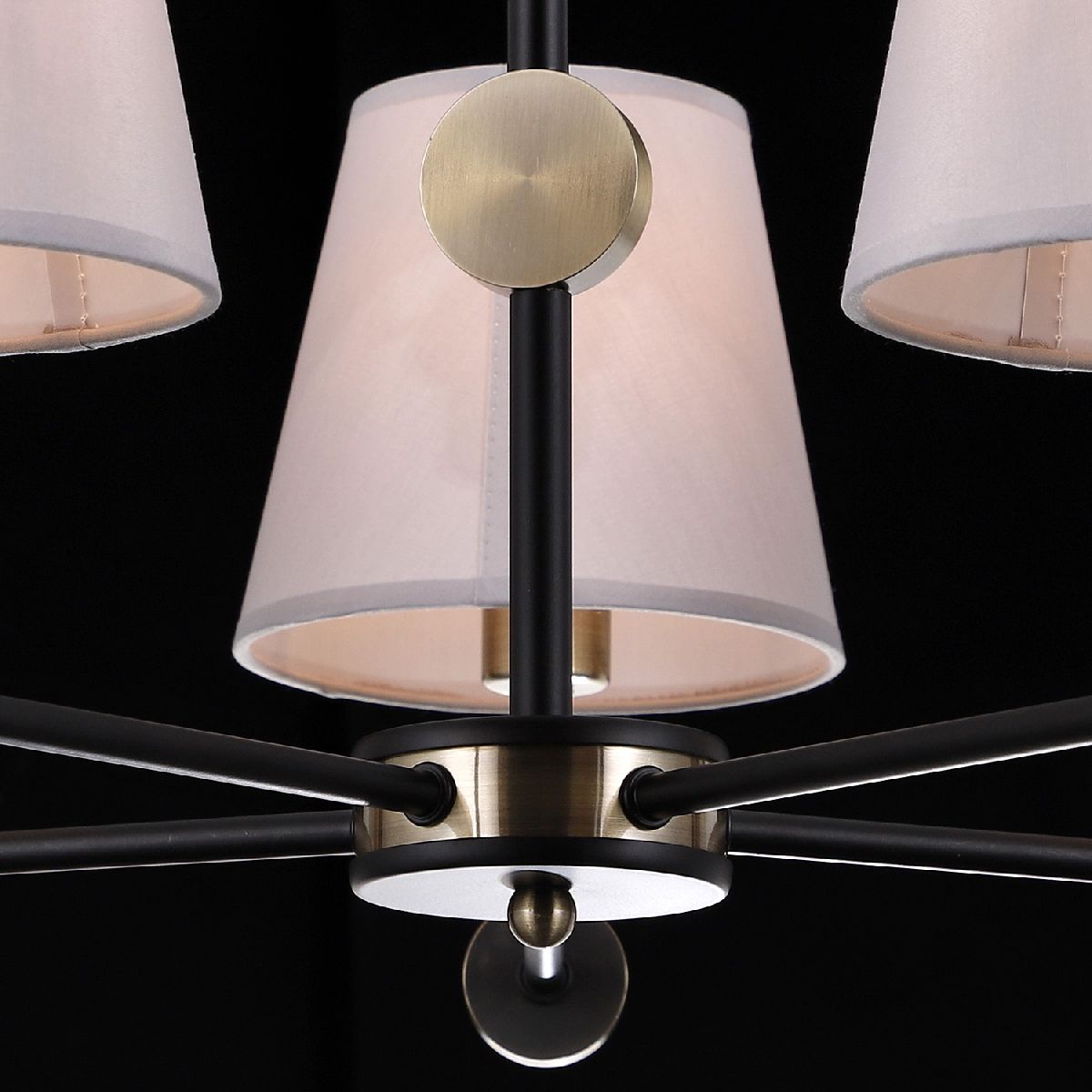 Люстра на штанге Illumico IL0394-5CSQ-24 BK AB CASTOR Люстра на штанге Illumico IL0394-5CSQ-24 BK AB CASTOR