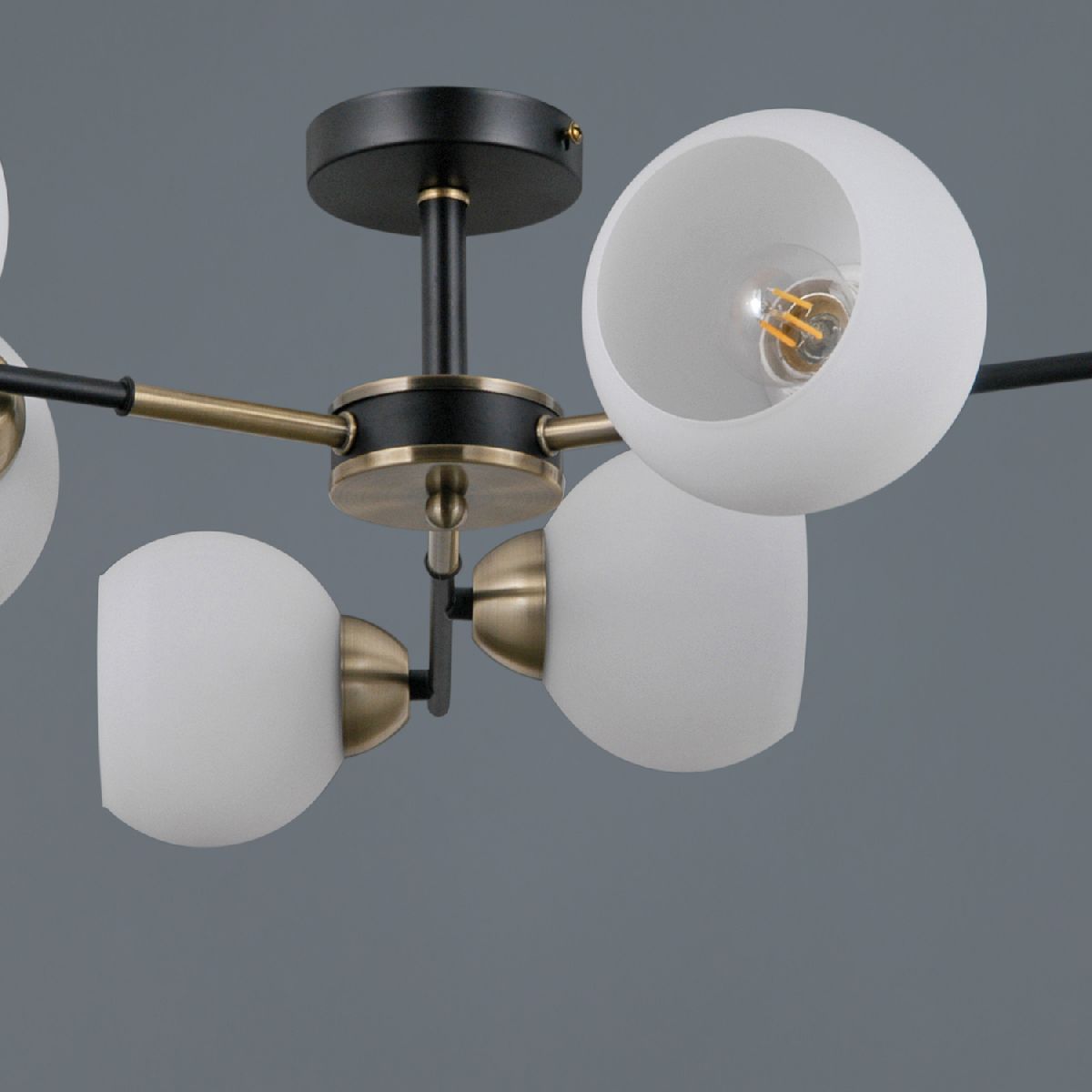 Люстра на штанге Illumico IL0469-6CSQ-24 BK AB LIBRA Люстра на штанге Illumico IL0469-6CSQ-24 BK AB LIBRA