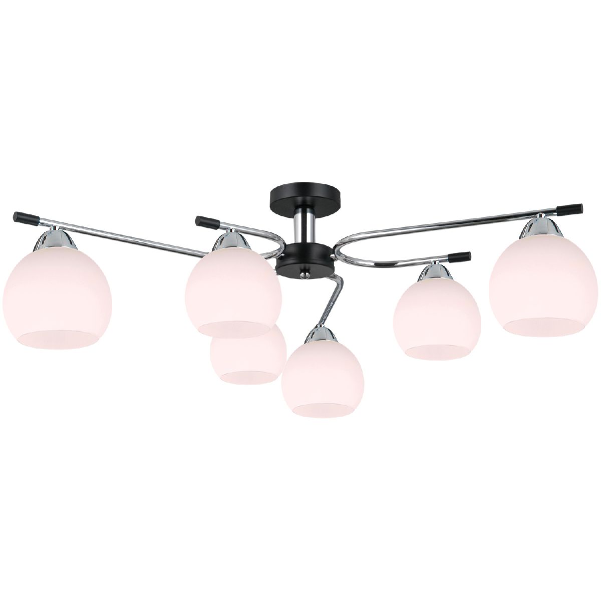 Потолочная люстра Illumico IL0638-6CSQ-24 CR BK LIBRA Потолочная люстра Illumico IL0638-6CSQ-24 CR BK LIBRA